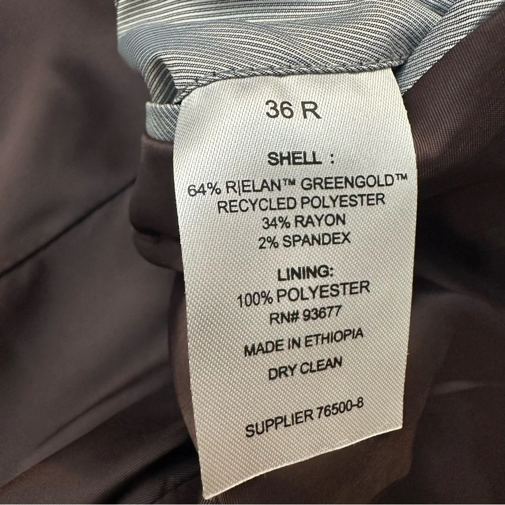 J Ferrar JF Classic Stretch Slim Fit Suit Blazer Men’s Size 36 Reg Burgundy